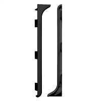 Заглушка пвх ( правая+левая) для ал. плинтуса 80мм